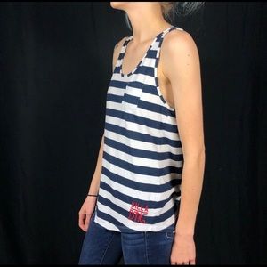 Billabong Striped Racerback TankTop Size Large